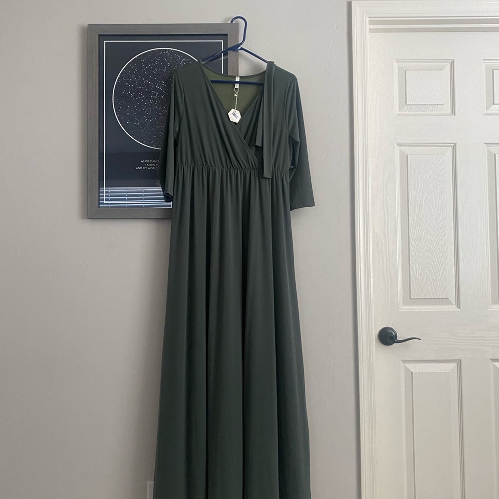 Olive green Pinkblush dress